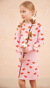 Love Hearts Jumper | Bubble Gum