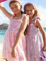 Lavender Daisy Sequin Dress