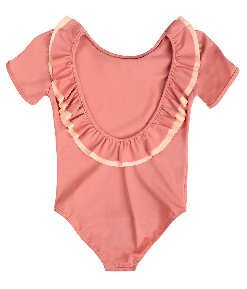 Carlotta Surf Suit in Coral Pink & Peach Pink