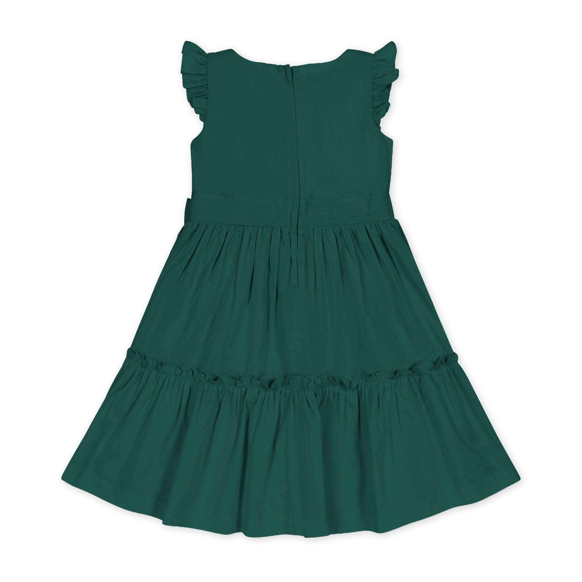 Organic Tiered Sateen Party Dress