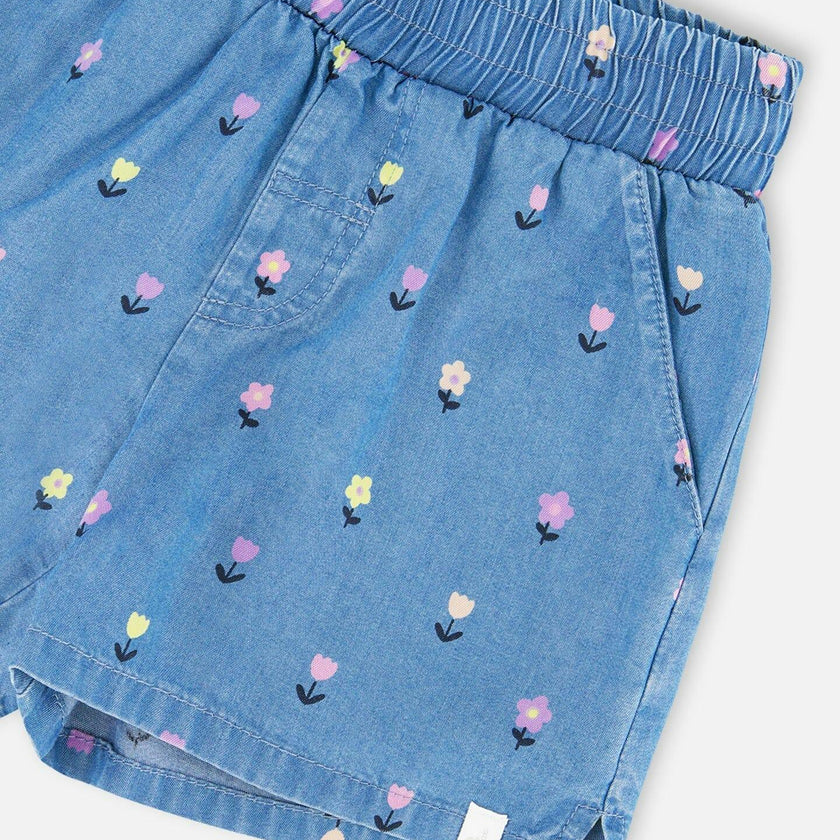 Chambray Shorts