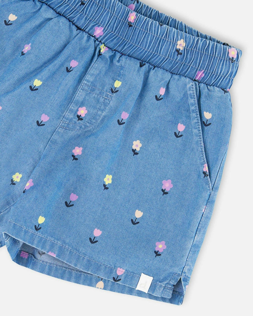 Chambray Shorts