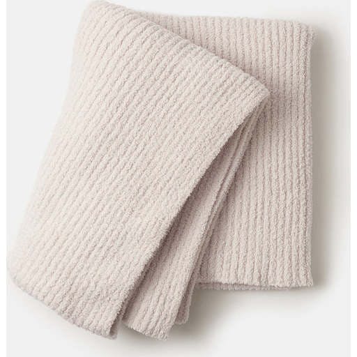Fuzzy Cushy Ribbed Blanket