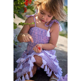 Louisa Smocked Stripe Top And Skirt Set, Stripes