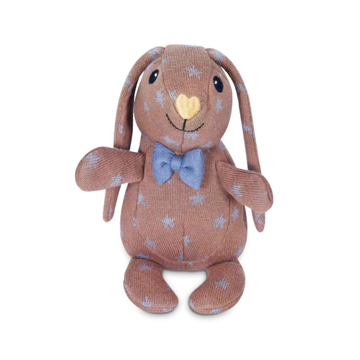 Knit Patterned Bunny Plush - Duke