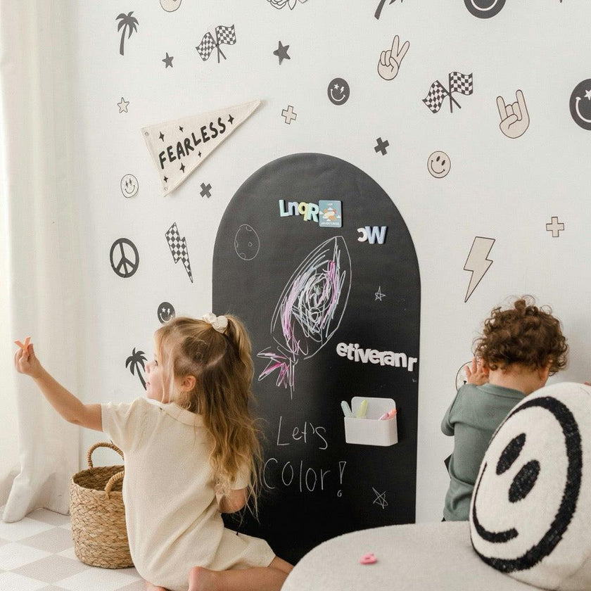 Dustless Chalk Crayons + Magnetic Holder Bundle for Magic Playwall