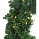 30-Inch Pre-Lit Clear Jackson Pine Wreath
