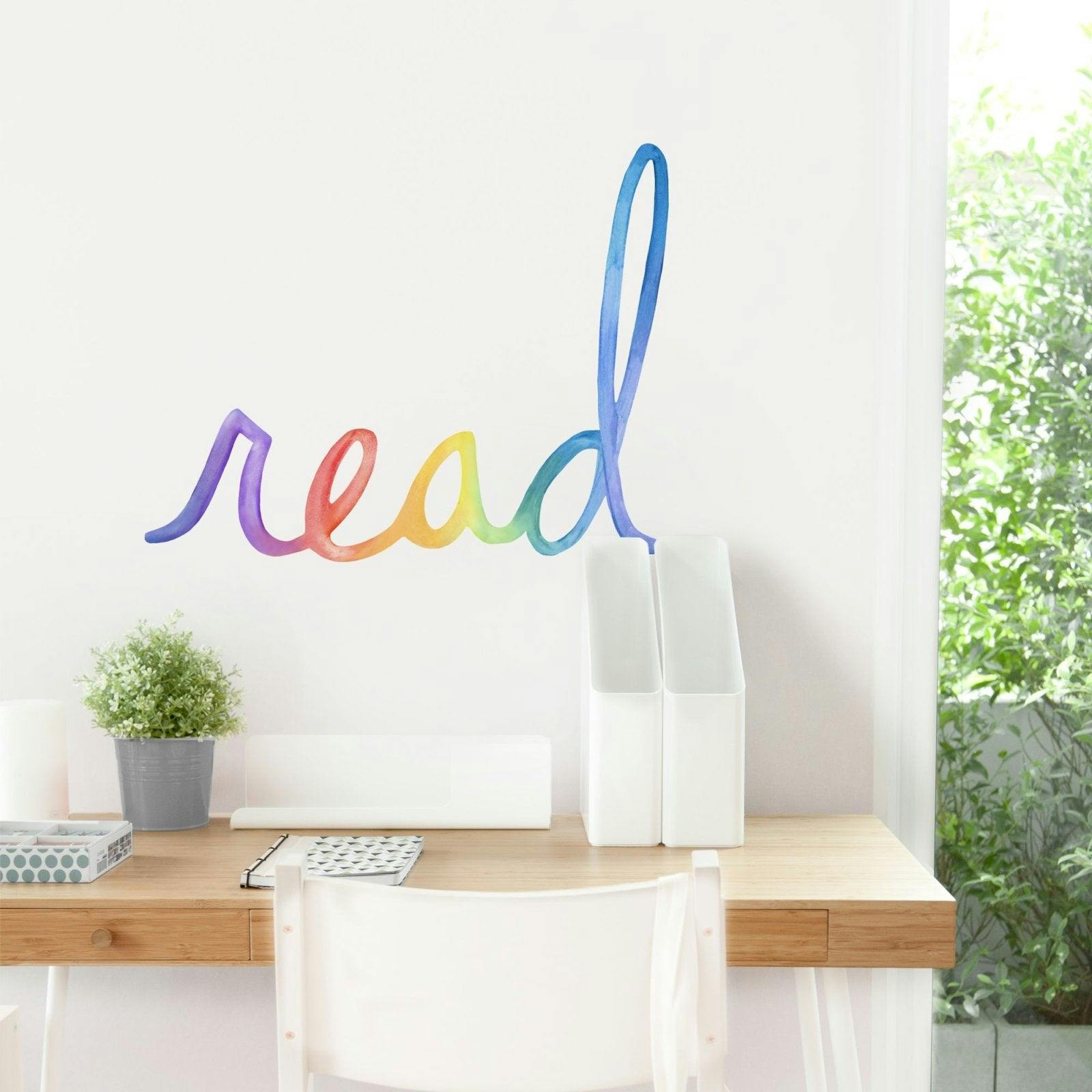 Watercolor Words • Read • Peel-and-Stick Wall Decals