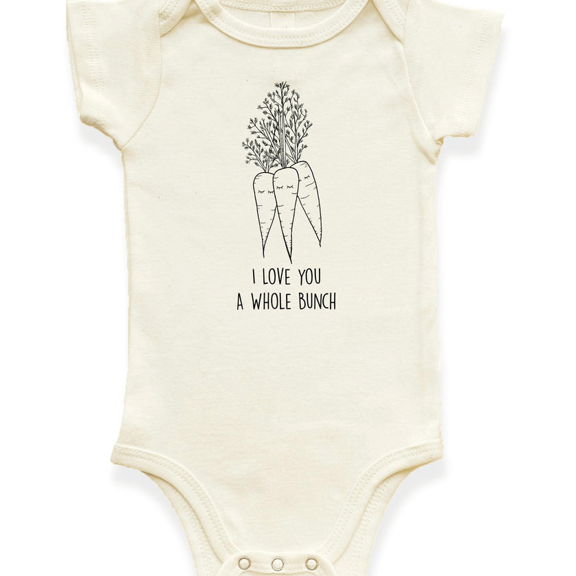 I Love You a Whole Bunch Organic Baby Bodysuit