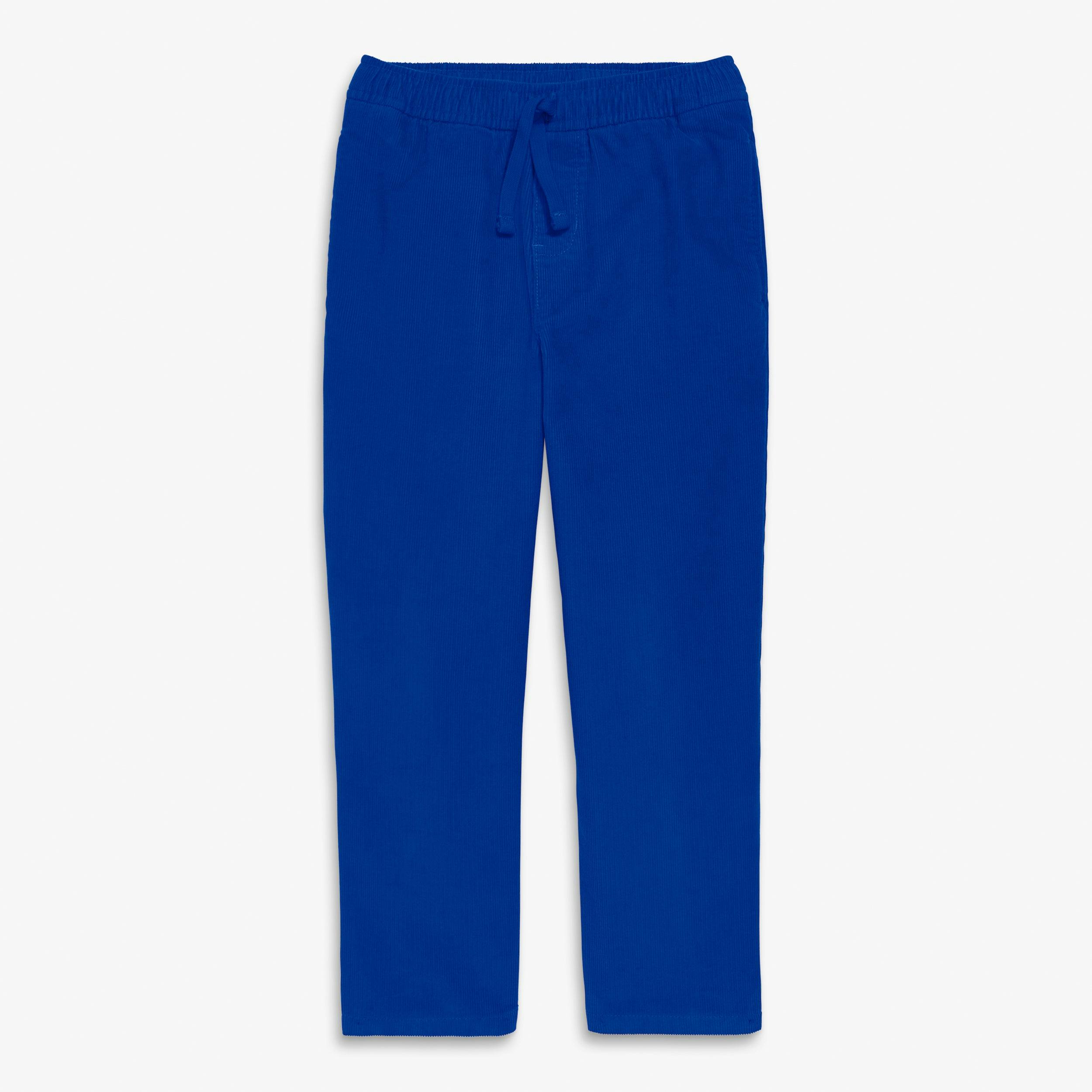 Kids stretch corduroy drawstring pant