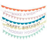 Rainbow Birthday Garland Set