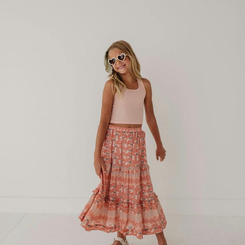 Tiered Maxi Skirt Ava Floral