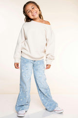 Butter French Terry Off The Shoulder Sweatshirt