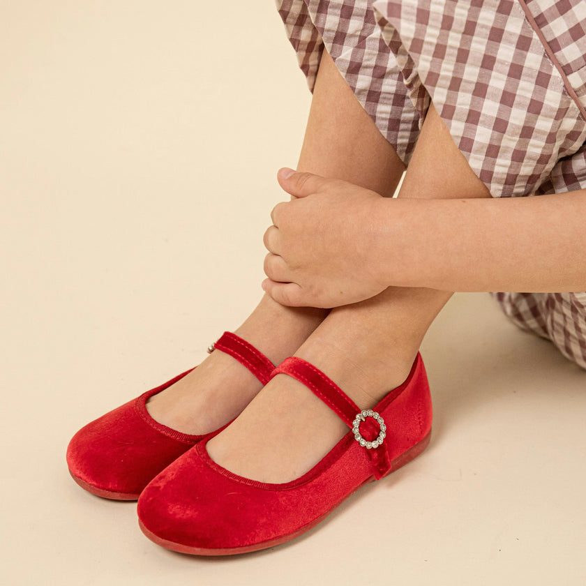 Classic Velvet Mary Janes