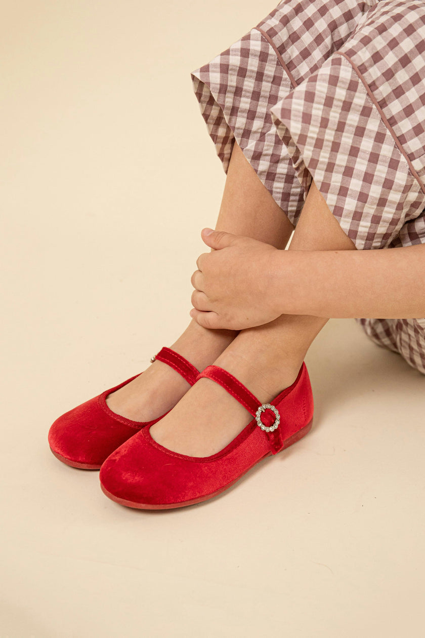 Classic Velvet Mary Janes