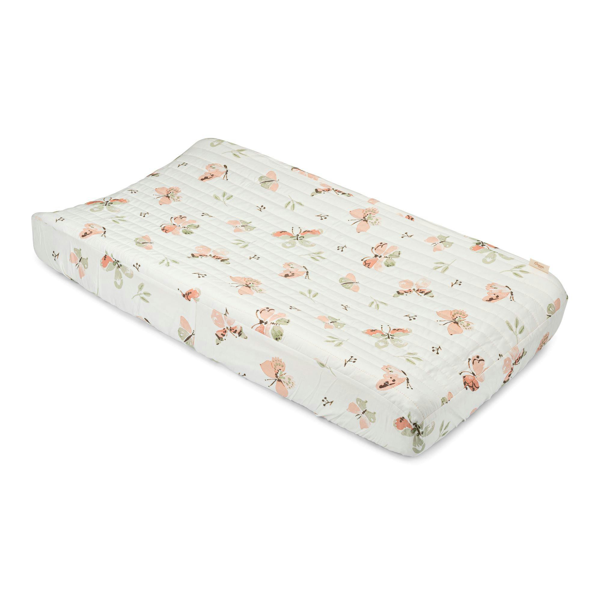 Parker Butterfly Cotton Quilted Change Pad Cover