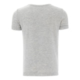 Gray Melange Solid Cotton T-Shirt