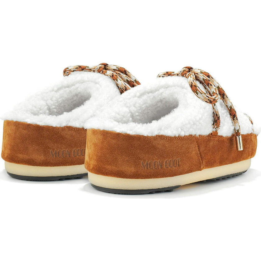 MOON BOOT MULE Shearling Boots - Whiskey
