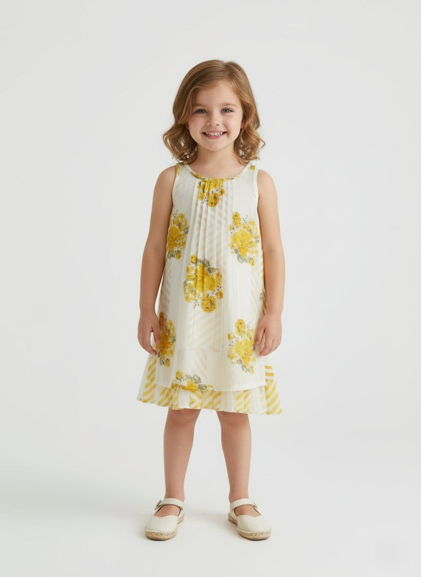 Lana Layered Dress Yellow