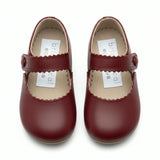 Emma Pre-Walker Baby Shoes - Burgundy