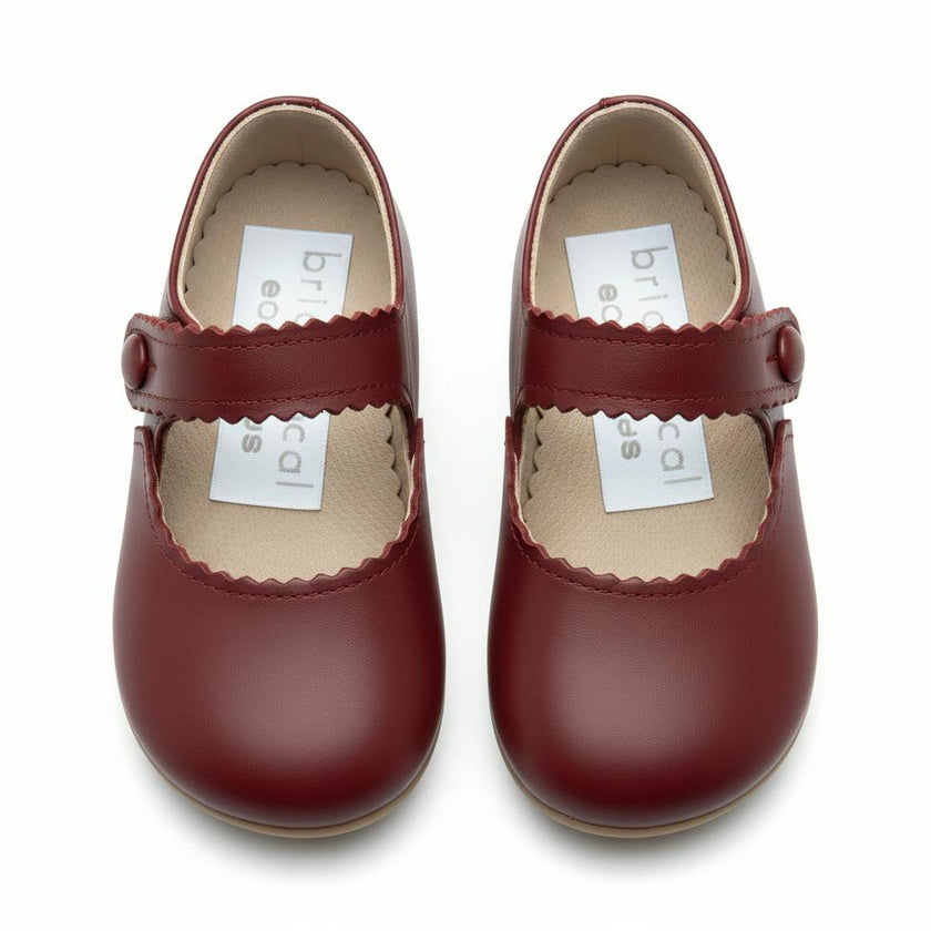 Emma Pre-Walker Baby Shoes - Burgundy