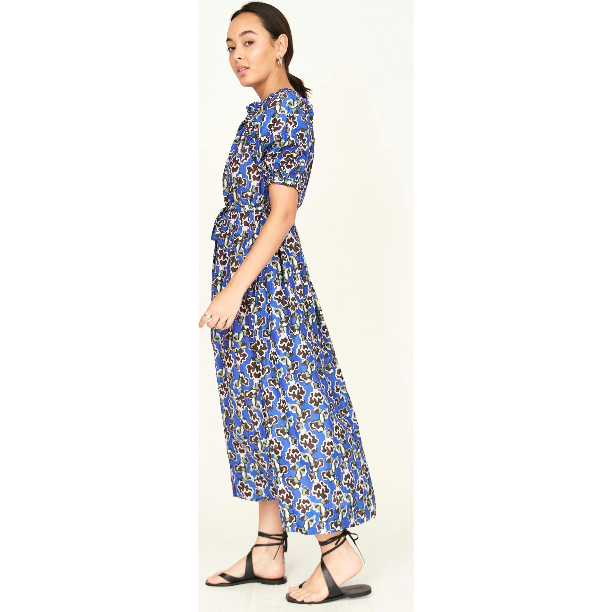 Somerset Dress in Lapis Wildflower