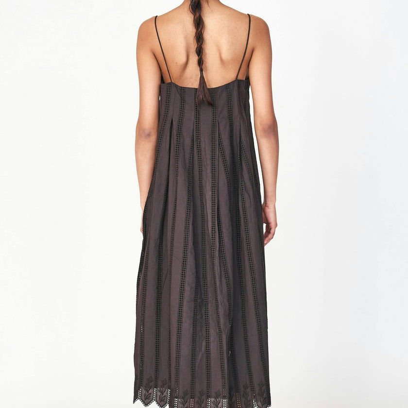 Zuma Dress in Black Vine Eyelet