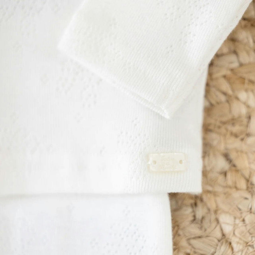 TARTINE ET CHOCOLAT Pointelle Organic Baby Set + Hat