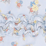 Country Stitch Floral - 2 Way Ruffle Back Zipper Footie