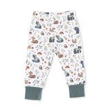 Southern Woodland Animals Green - Long Sleeve Loungewear Set