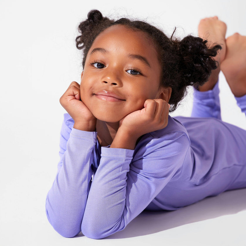 Poppin Purple Bamboo Kids Pajamas