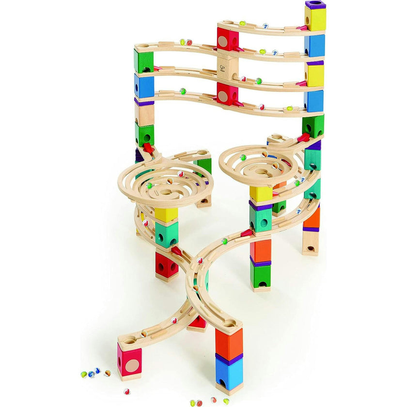 Quadrilla Wooden Marble Run Construction