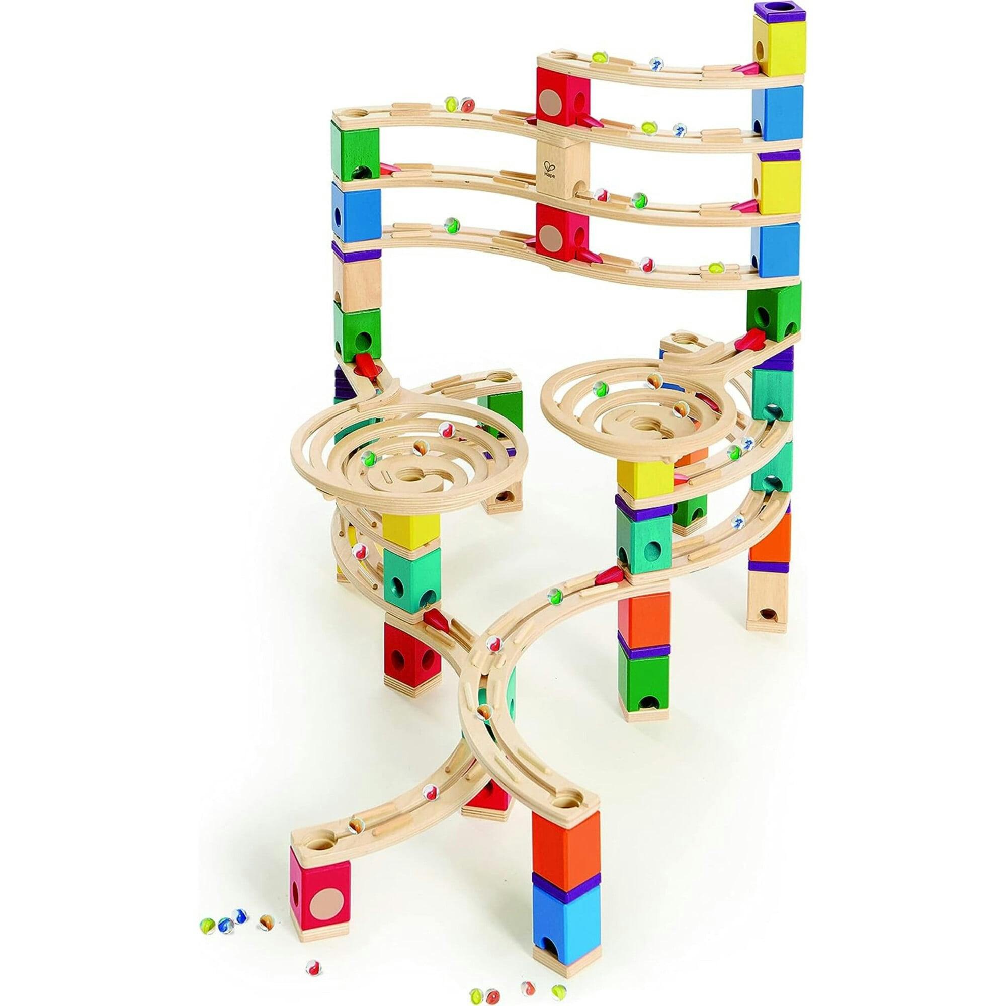 Quadrilla Wooden Marble Run Construction
