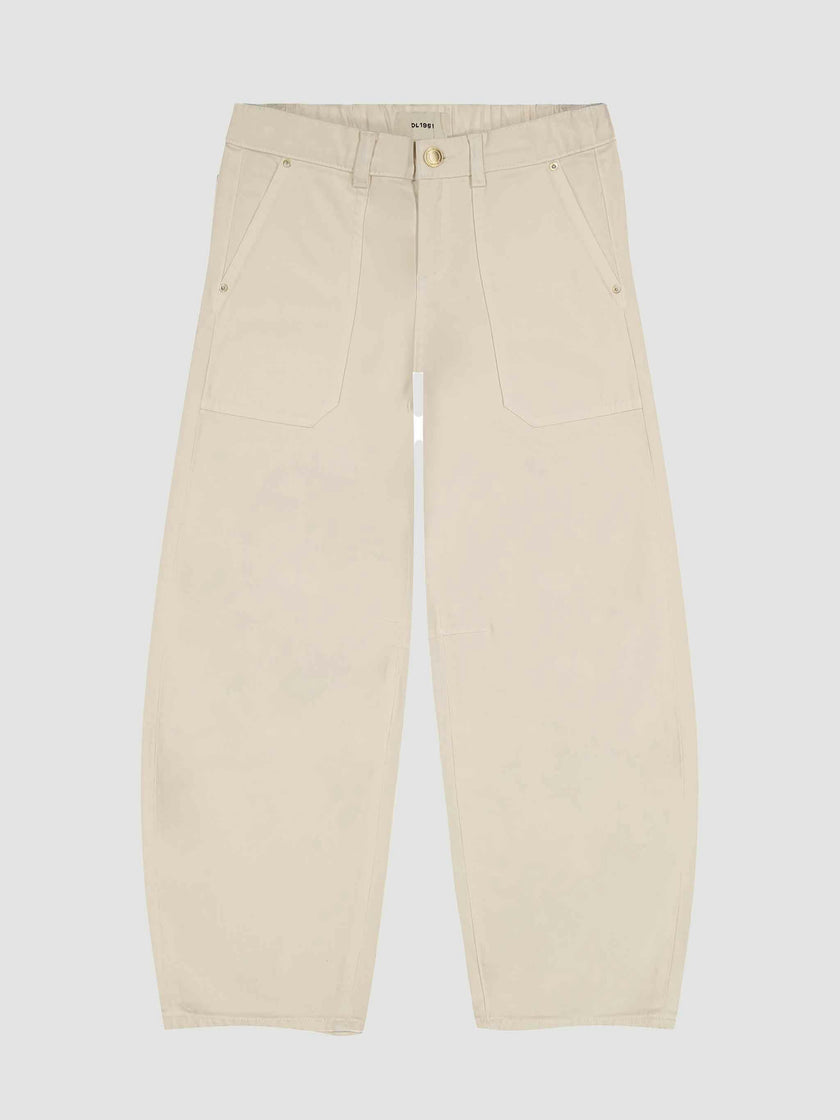 Lilia Barrel Pull-On Jeans |  Flax
