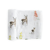 Cotton Muslin Swaddle Blanket - Oh Deer!