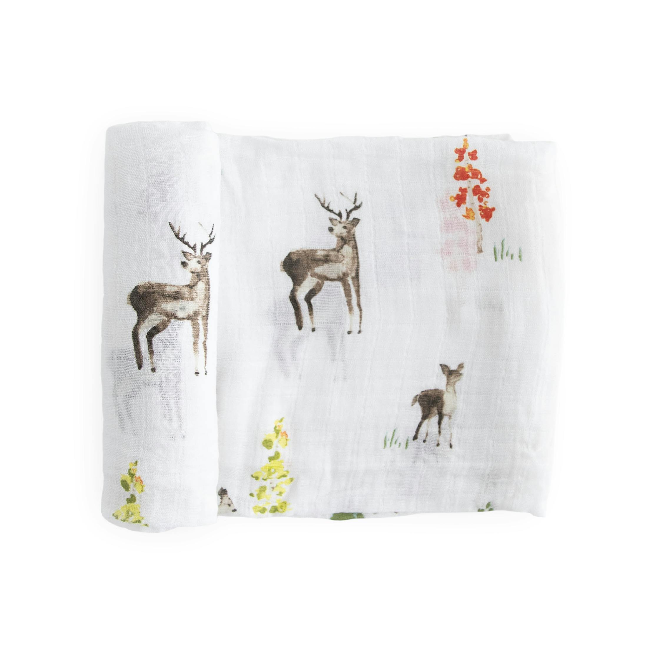 Cotton Muslin Swaddle Blanket - Oh Deer!