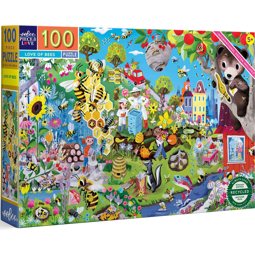 Love of Bees 100 Piece Jigsaw Puzzle