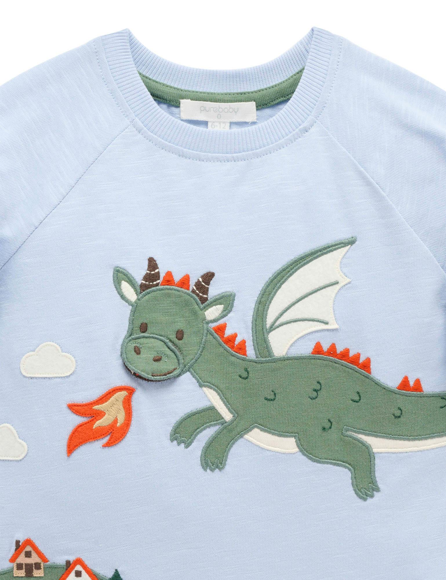 Dragon Tee & Cargo Pant Set Ice