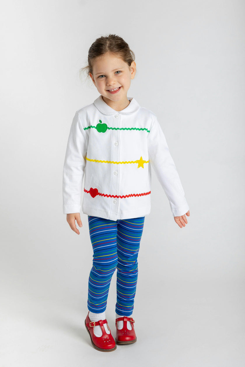 Knit Cardigan With Apple