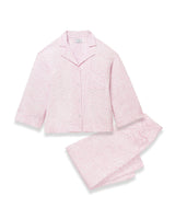 The Olivia Wide Leg Pima Pajama Set in Sweethearts