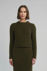AMARA SWEATER | DARK OLIVE