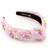 Bejeweled Flower Headband