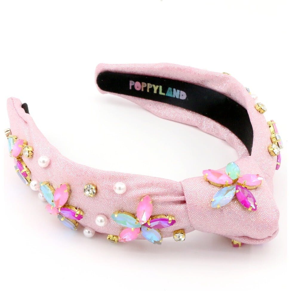 Bejeweled Flower Headband