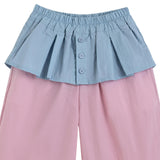 Pink Pants with Blue Overlay