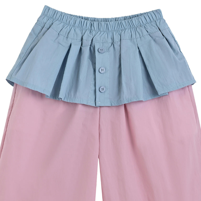 Pink Pants with Blue Overlay