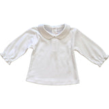 White Peter Pan Top