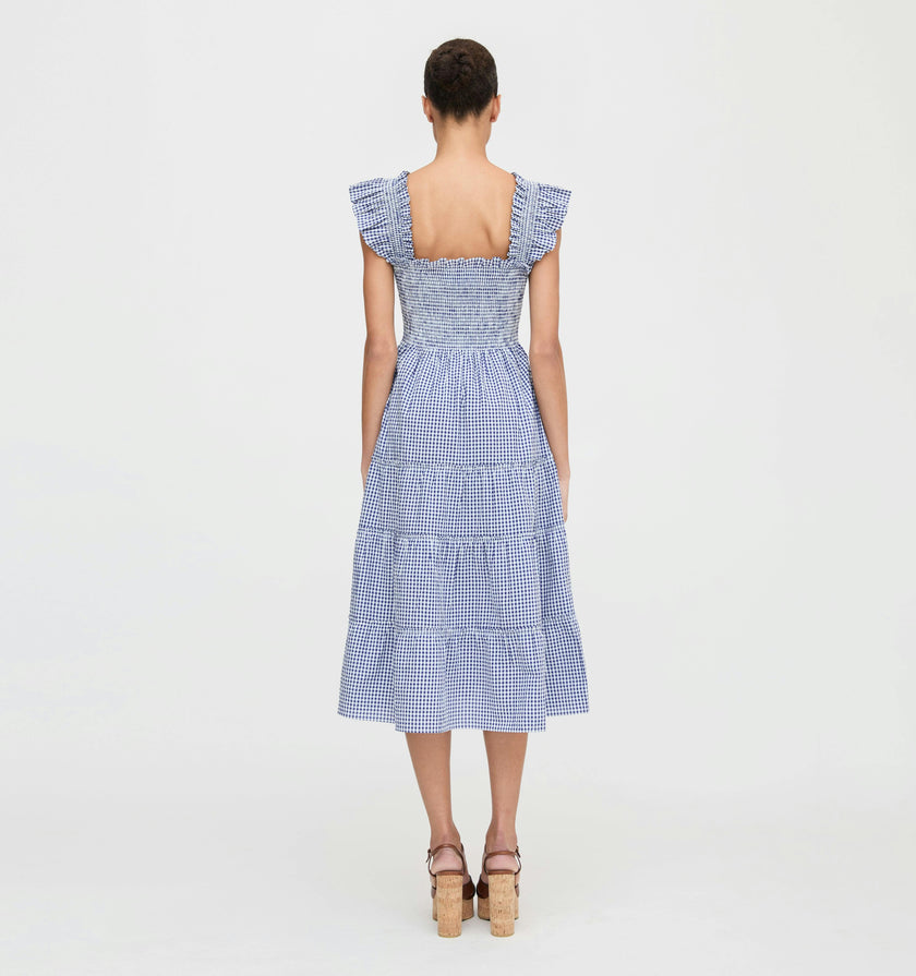 The Ellie Nap Dress - Navy Gingham