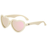 Polarized Heart: Rose Gold Mirrored Lens