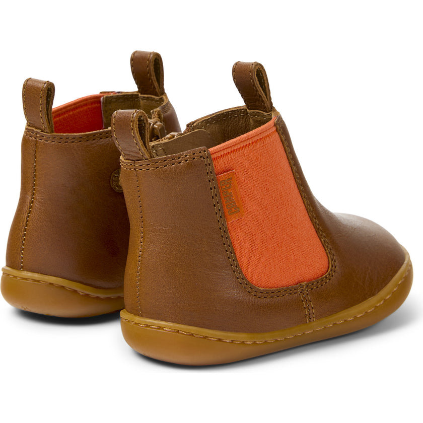 Kids Peu Leather Ankle Boots