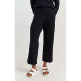 Wool Cashmere Cropped Wide Leg Track Pants